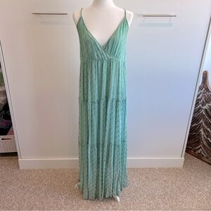 EN CREME PALE GREEN MAXI DRESS